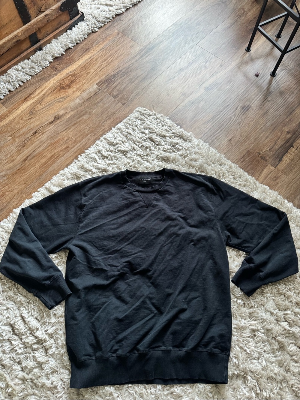 Goodlife Men's Black Crewneck Sweatshirt